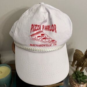 Vintage Cobra Caps Pizza Parlor Maynardville TN double SnapBack hat.